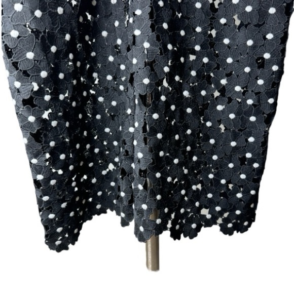 SELF-PORTRAIT Black Daisy Dot Lace Jumpsuit size 6 - Picture 5 of 14